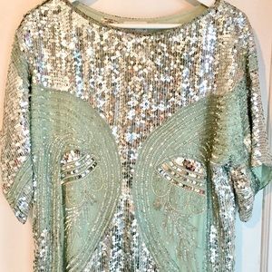 Vintage sequined Neiman Marcus top